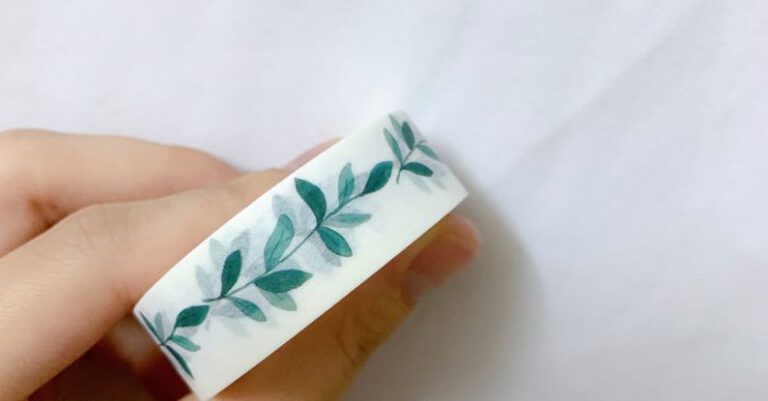 Washi Tape - Leaf Pattern on a Tape